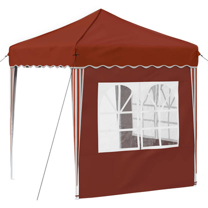 vidaXL Pop-up Party Tent 195 x 195 x 245 cm Terracotta Oxford Fabric