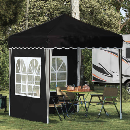 vidaXL Pop-up Party Tent 195 x 195 x 245 cm Black Oxford Fabric