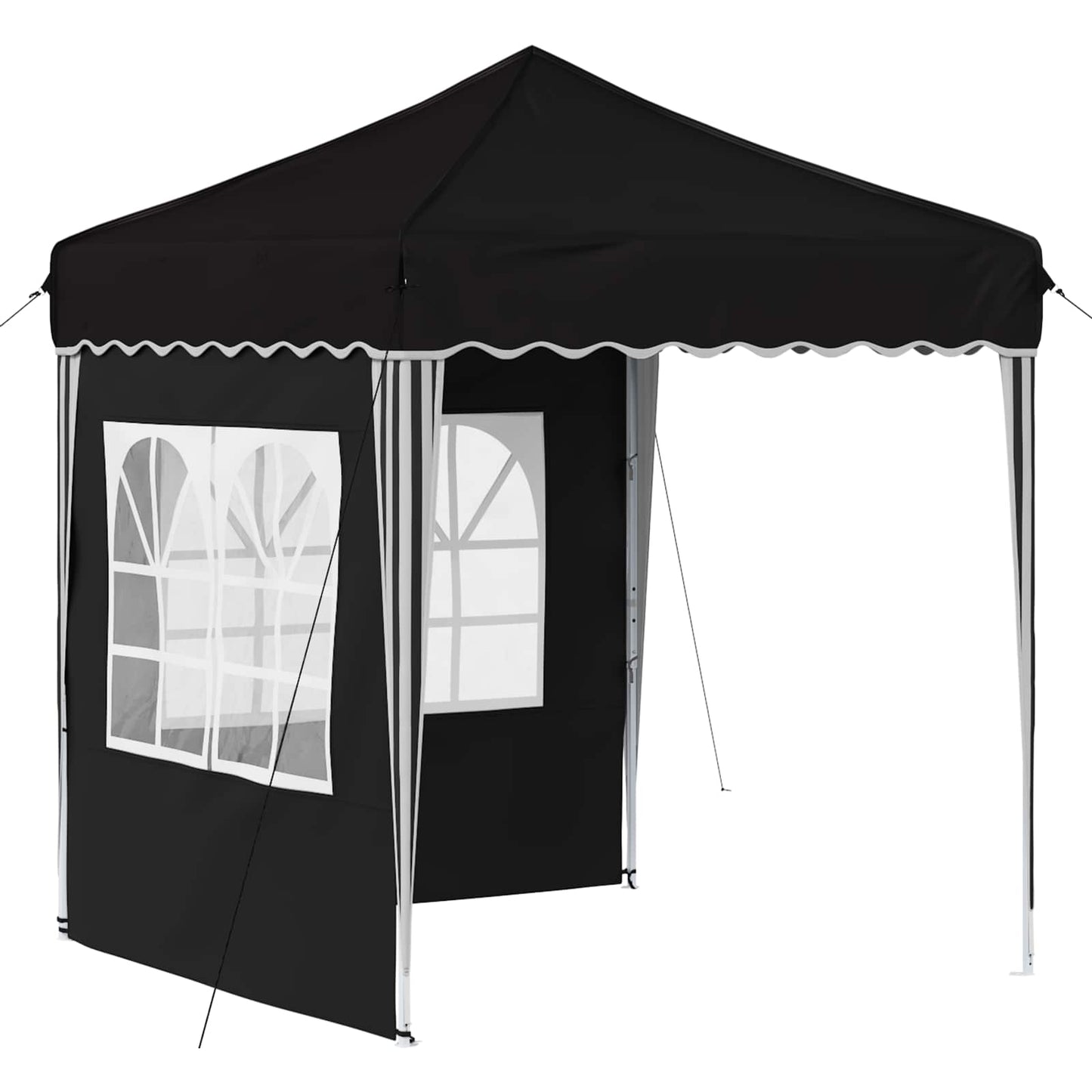 vidaXL Pop-up Party Tent 195 x 195 x 245 cm Black Oxford Fabric