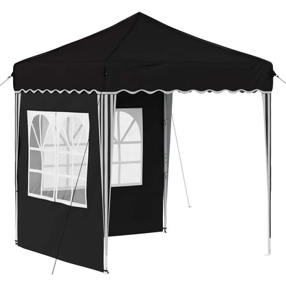 vidaXL Pop-up Party Tent 195 x 195 x 245 cm Black Oxford Fabric