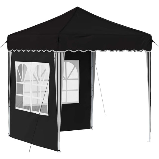 vidaXL Pop-up Party Tent 195 x 195 x 245 cm Black Oxford Fabric