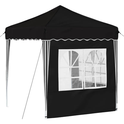 vidaXL Pop-up Party Tent 195 x 195 x 245 cm Black Oxford Fabric