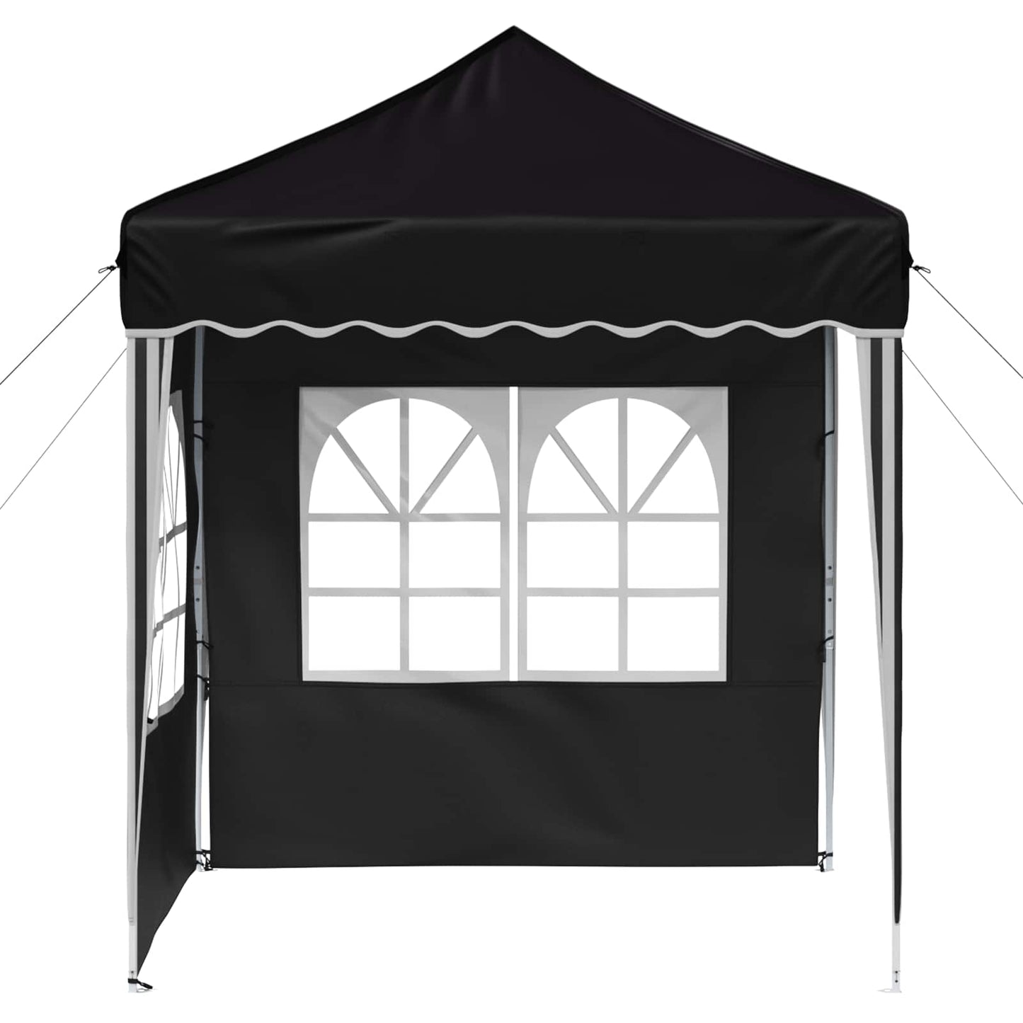 vidaXL Pop-up Party Tent 195 x 195 x 245 cm Black Oxford Fabric