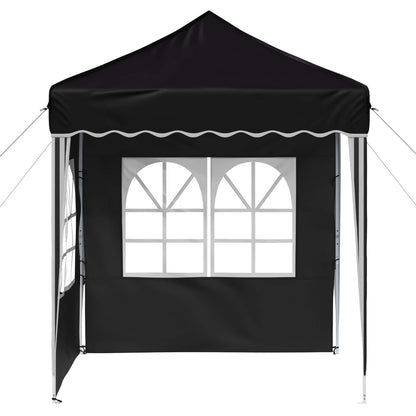 vidaXL Pop-up Party Tent 195 x 195 x 245 cm Black Oxford Fabric