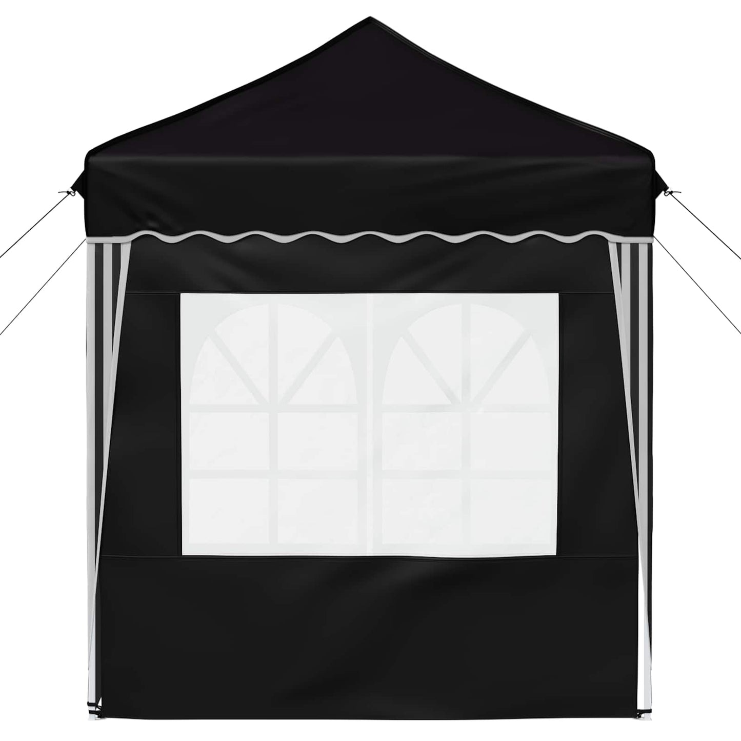 vidaXL Pop-up Party Tent 195 x 195 x 245 cm Black Oxford Fabric