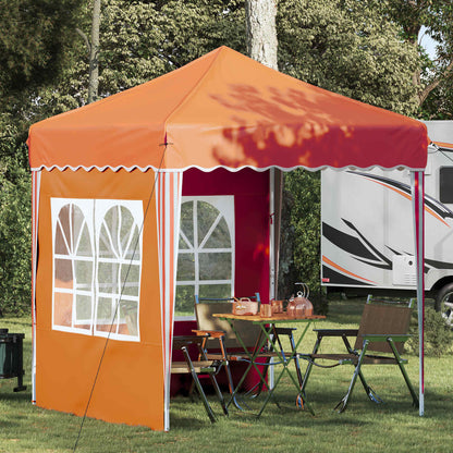 vidaXL Pop-up Party Tent 195 x 195 x 245 cm Orange Oxford Fabric
