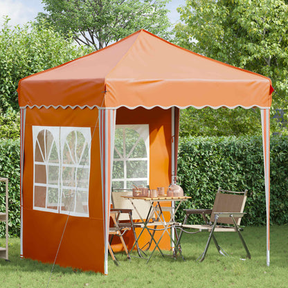 vidaXL Pop-up Party Tent 195 x 195 x 245 cm Orange Oxford Fabric