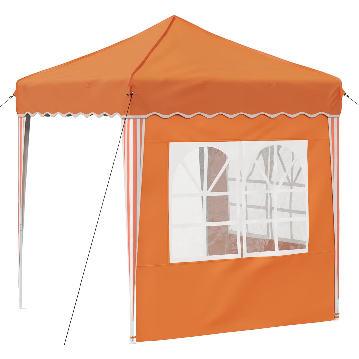 vidaXL Pop-up Party Tent 195 x 195 x 245 cm Orange Oxford Fabric