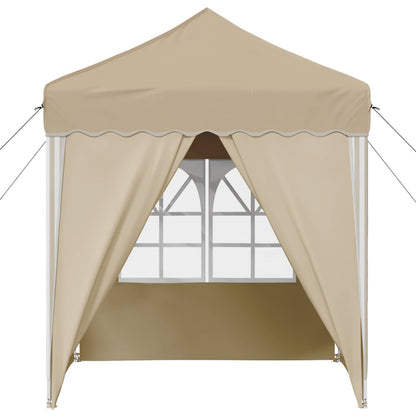 vidaXL Pop-up Party Tent 195 x 195 x 245 cm Cream Oxford Fabric