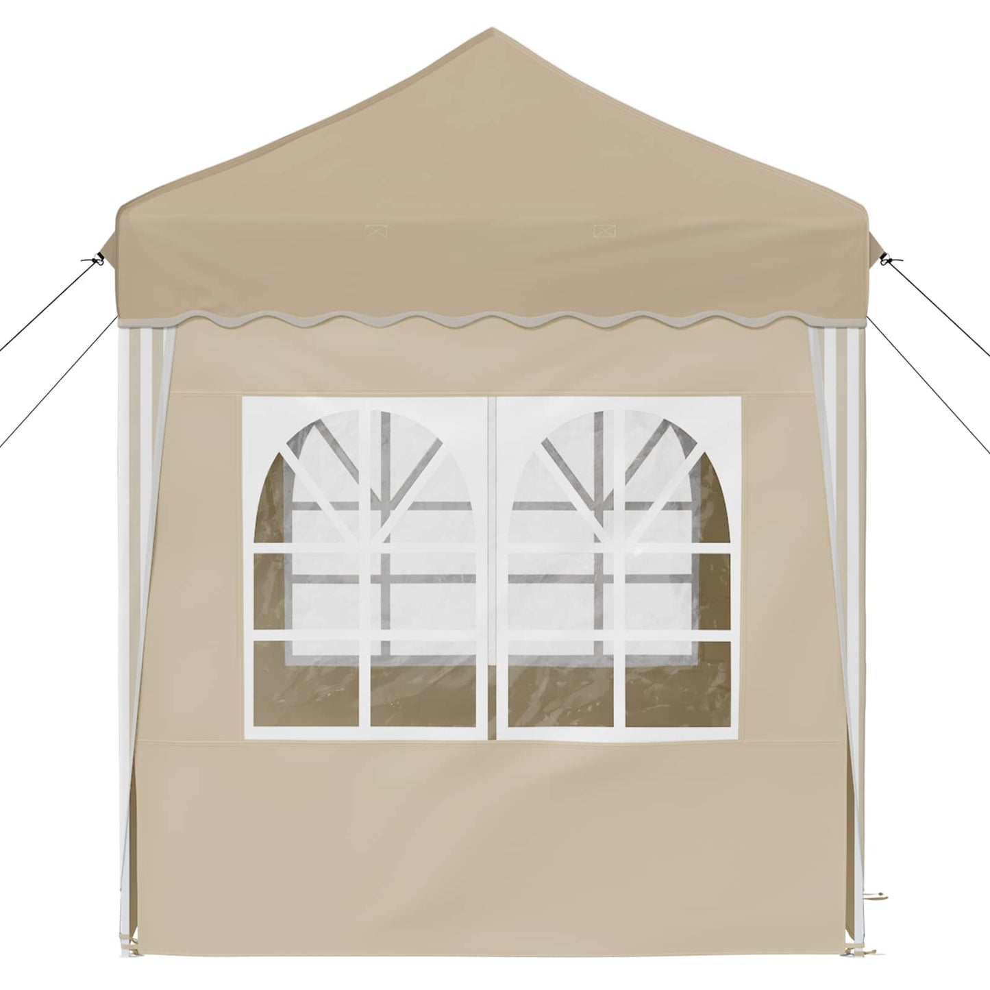 vidaXL Pop-up Party Tent 195 x 195 x 245 cm Cream Oxford Fabric