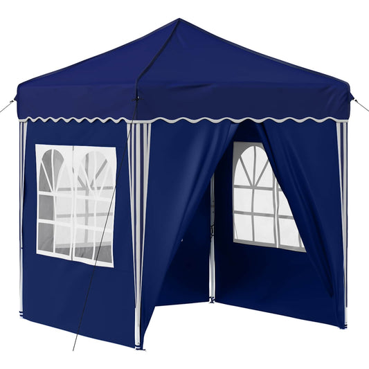 vidaXL Pop-up Party Tent 195 x 195 x 245 cm Blue Oxford Fabric