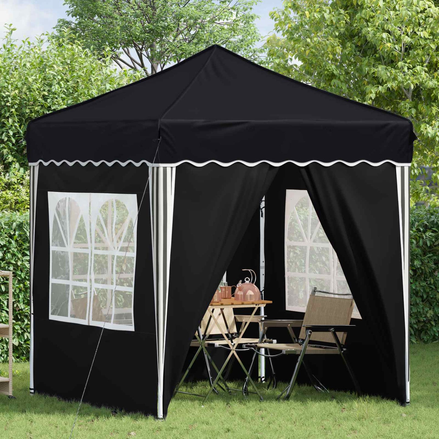 vidaXL Pop-up Party Tent 195 x 195 x 245 cm Anthracite Oxford Fabric