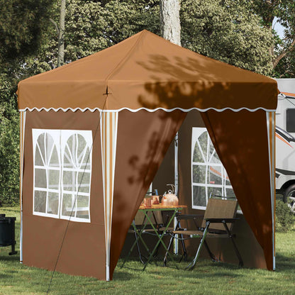 vidaXL Pop-up Party Tent 195 x 195 x 245 cm Beige Oxford Fabric
