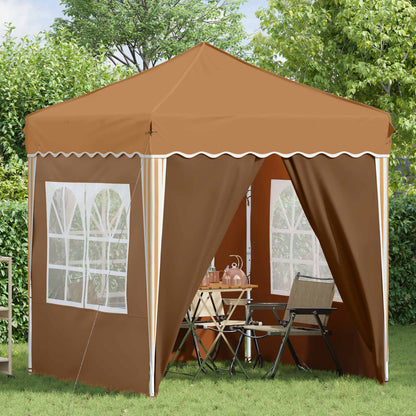 vidaXL Pop-up Party Tent 195 x 195 x 245 cm Beige Oxford Fabric