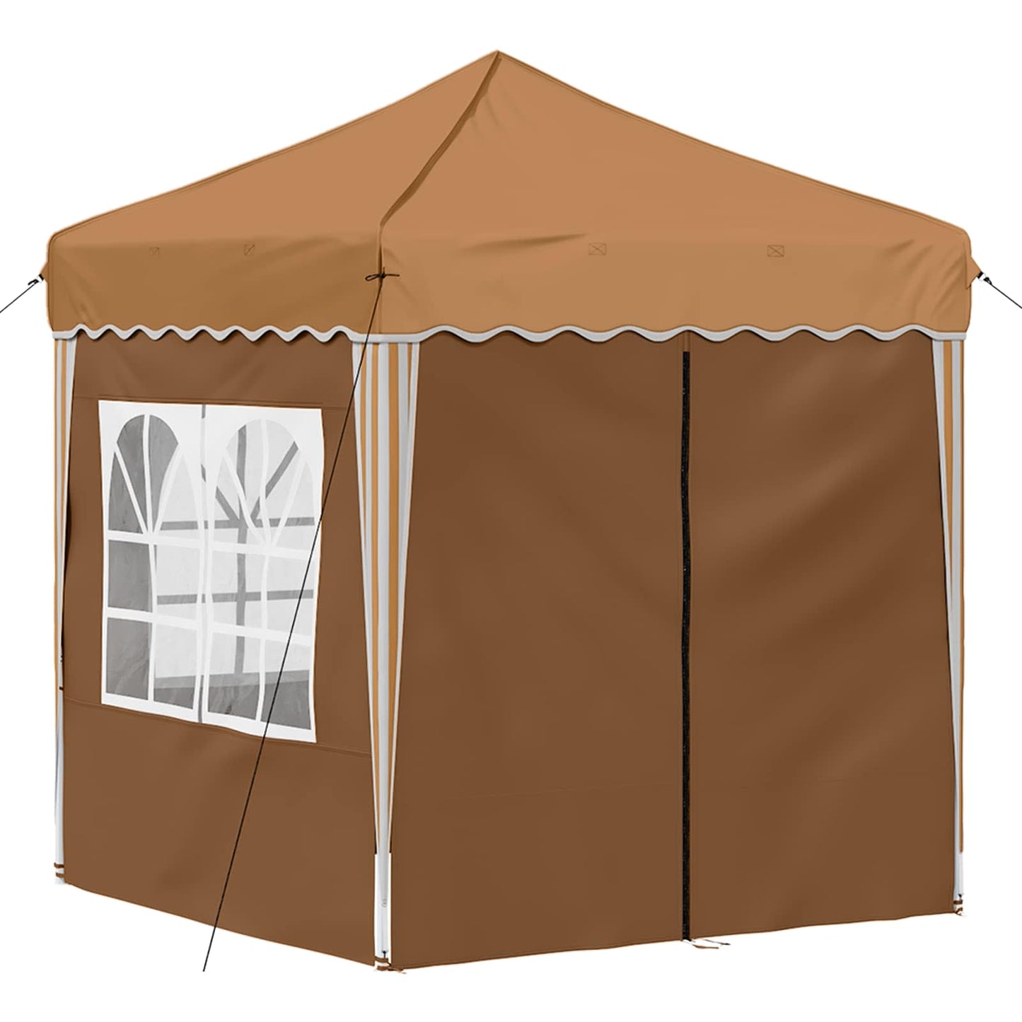 vidaXL Pop-up Party Tent 195 x 195 x 245 cm Beige Oxford Fabric