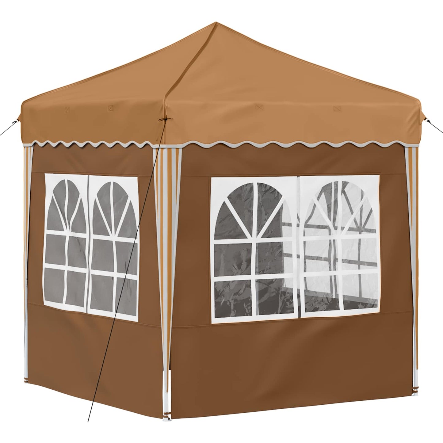 vidaXL Pop-up Party Tent 195 x 195 x 245 cm Beige Oxford Fabric