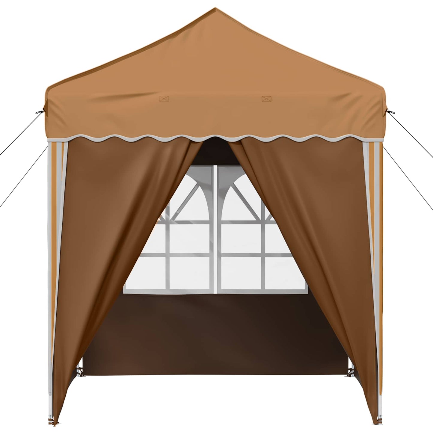 vidaXL Pop-up Party Tent 195 x 195 x 245 cm Beige Oxford Fabric