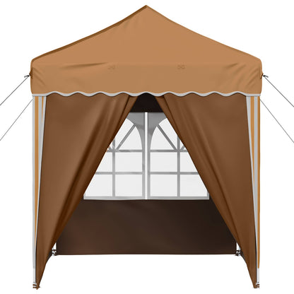 vidaXL Pop-up Party Tent 195 x 195 x 245 cm Beige Oxford Fabric
