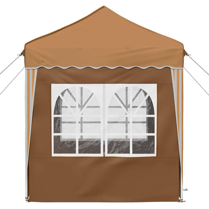vidaXL Pop-up Party Tent 195 x 195 x 245 cm Beige Oxford Fabric