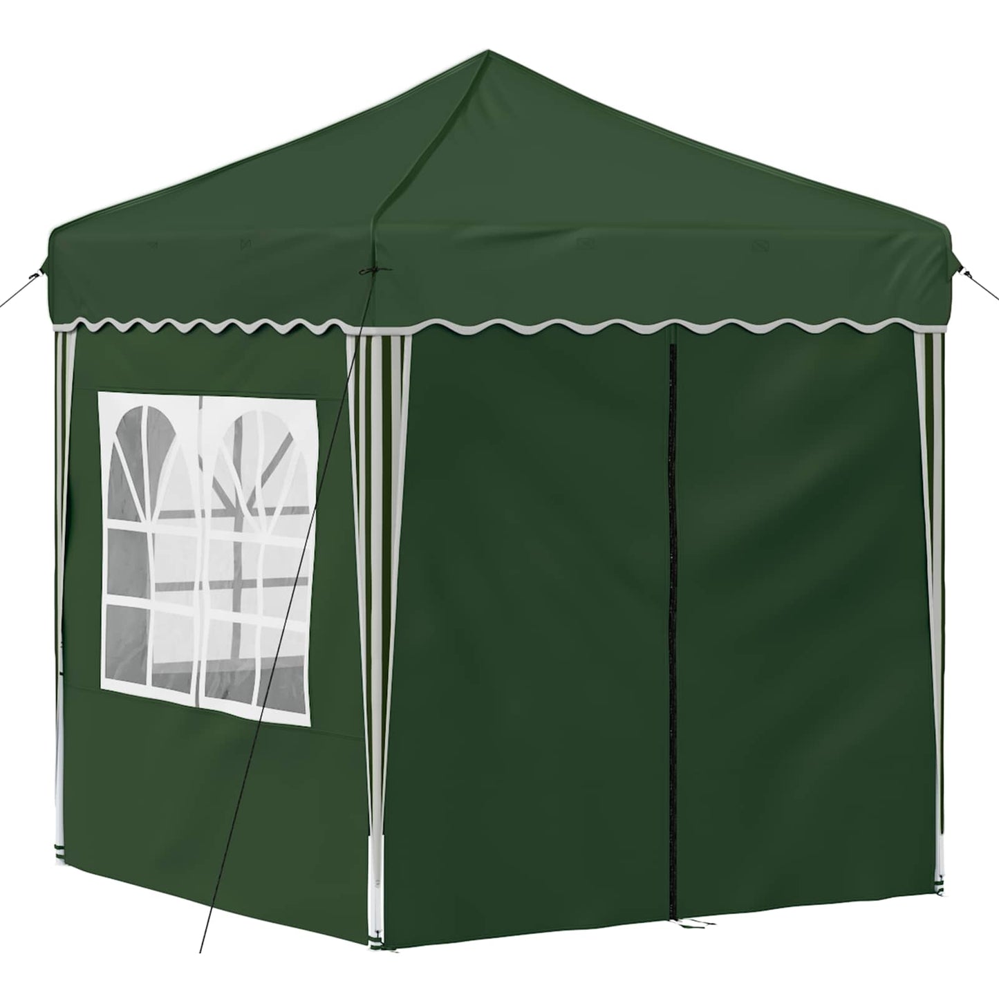 vidaXL Pop-up Party Tent 195 x 195 x 245 cm Green Oxford Fabric