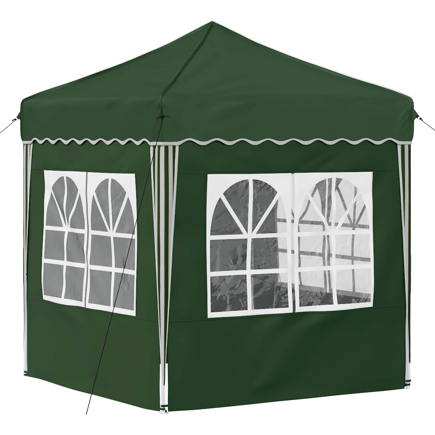 vidaXL Pop-up Party Tent 195 x 195 x 245 cm Green Oxford Fabric