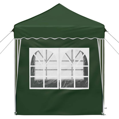 vidaXL Pop-up Party Tent 195 x 195 x 245 cm Green Oxford Fabric
