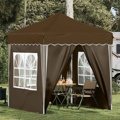 vidaXL Pop-up Party Tent 195 x 195 x 245 cm Taupe Oxford Fabric