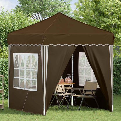 vidaXL Pop-up Party Tent 195 x 195 x 245 cm Taupe Oxford Fabric