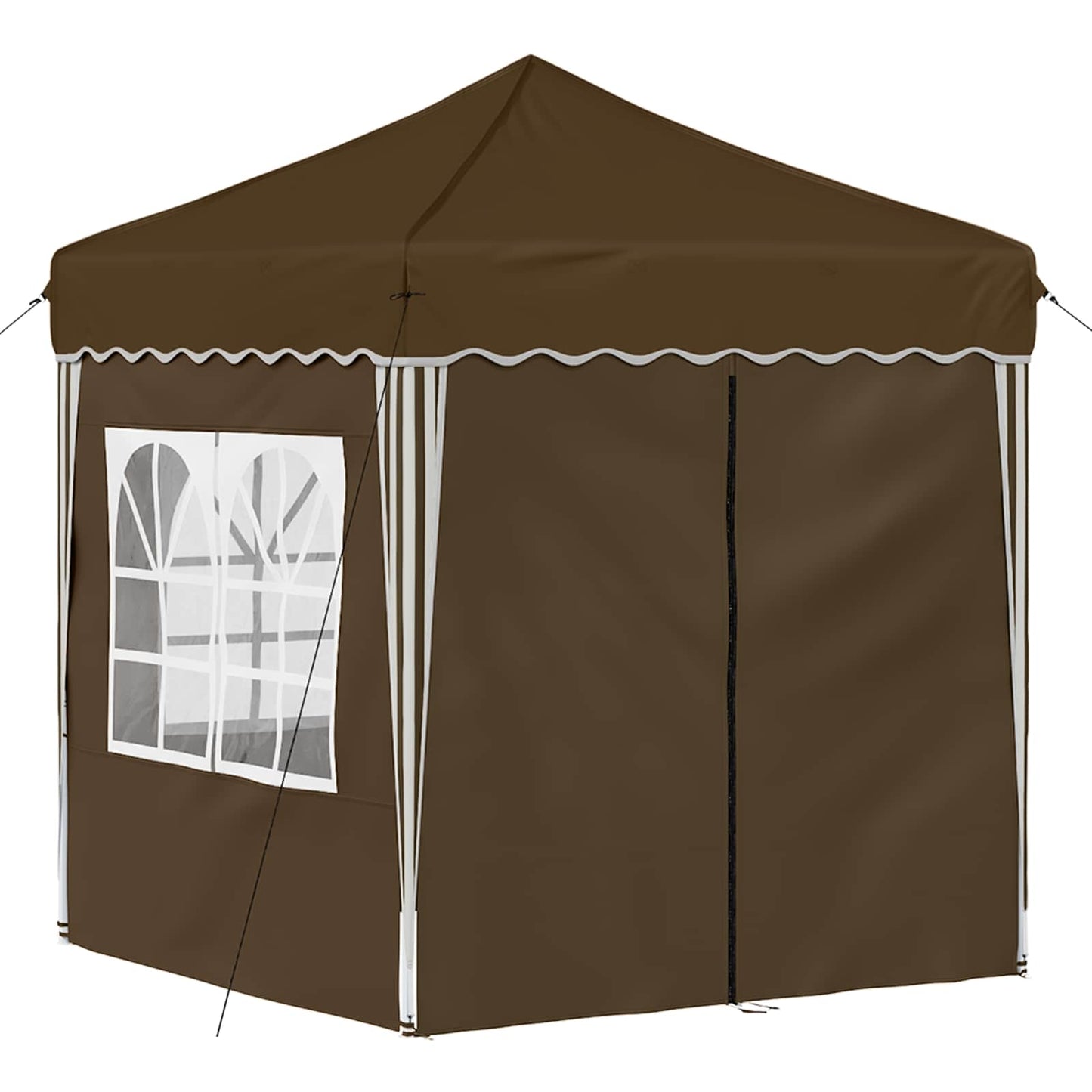 vidaXL Pop-up Party Tent 195 x 195 x 245 cm Taupe Oxford Fabric