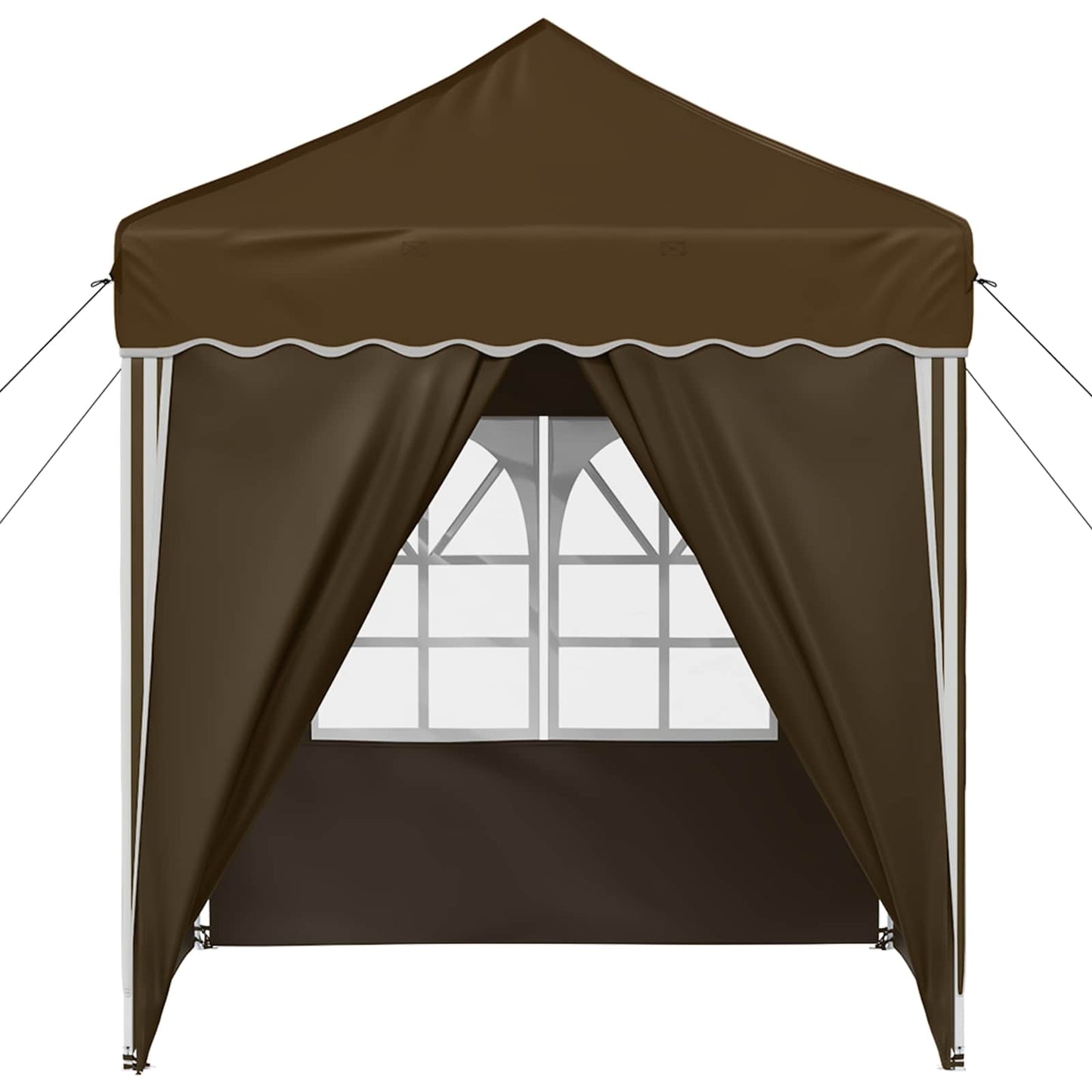 vidaXL Pop-up Party Tent 195 x 195 x 245 cm Taupe Oxford Fabric