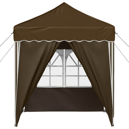 vidaXL Pop-up Party Tent 195 x 195 x 245 cm Taupe Oxford Fabric