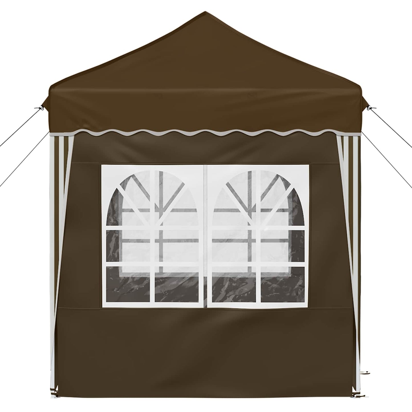 vidaXL Pop-up Party Tent 195 x 195 x 245 cm Taupe Oxford Fabric