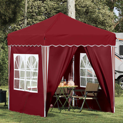 vidaXL Pop-up Party Tent 195 x 195 x 245 cm Burgundy Oxford Fabric
