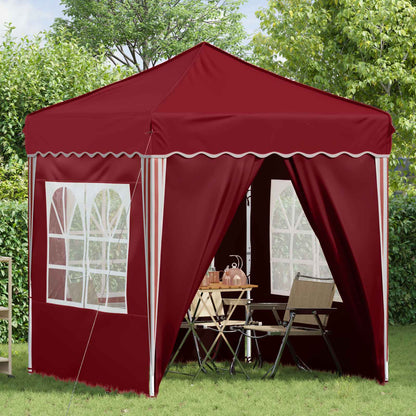 vidaXL Pop-up Party Tent 195 x 195 x 245 cm Burgundy Oxford Fabric