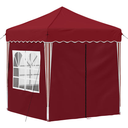vidaXL Pop-up Party Tent 195 x 195 x 245 cm Burgundy Oxford Fabric