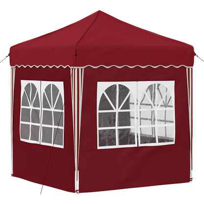 vidaXL Pop-up Party Tent 195 x 195 x 245 cm Burgundy Oxford Fabric