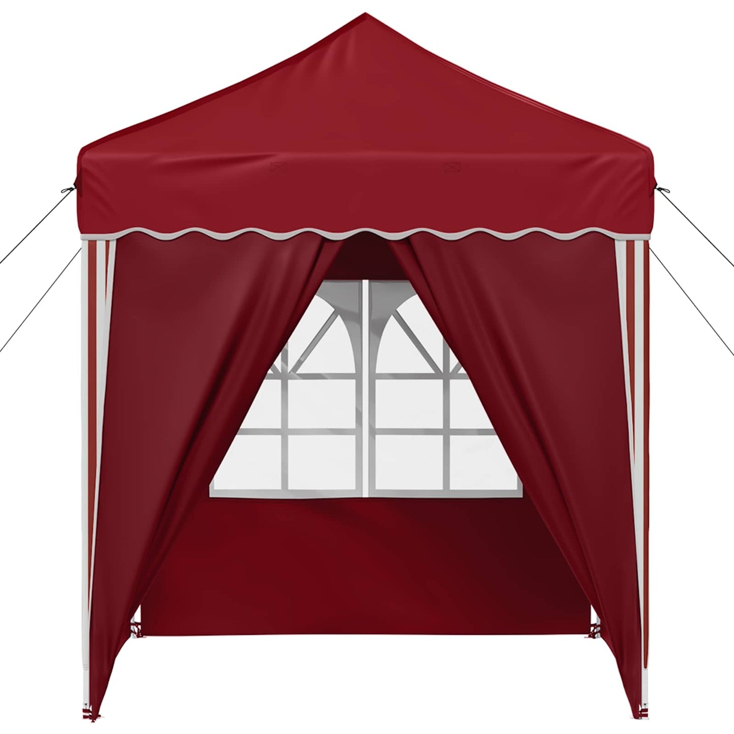 vidaXL Pop-up Party Tent 195 x 195 x 245 cm Burgundy Oxford Fabric