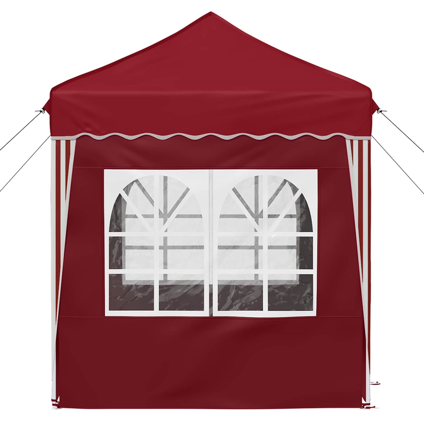 vidaXL Pop-up Party Tent 195 x 195 x 245 cm Burgundy Oxford Fabric