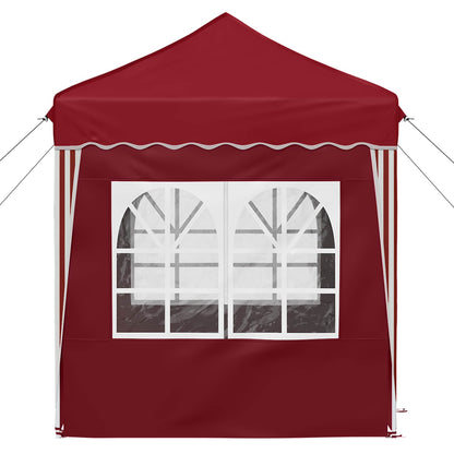 vidaXL Pop-up Party Tent 195 x 195 x 245 cm Burgundy Oxford Fabric