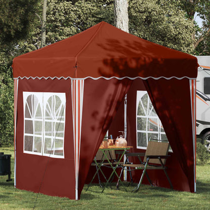vidaXL Pop-up Party Tent 195 x 195 x 245 cm Terracotta Oxford Fabric