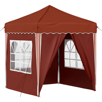 vidaXL Pop-up Party Tent 195 x 195 x 245 cm Terracotta Oxford Fabric