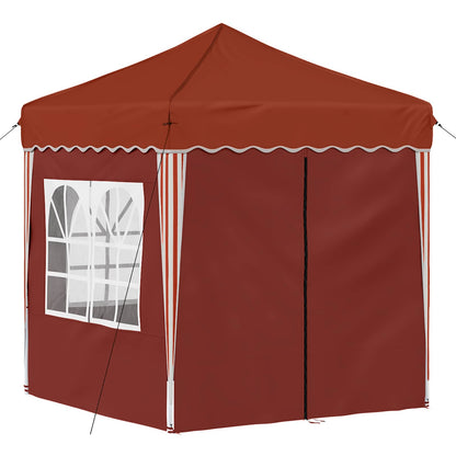 vidaXL Pop-up Party Tent 195 x 195 x 245 cm Terracotta Oxford Fabric