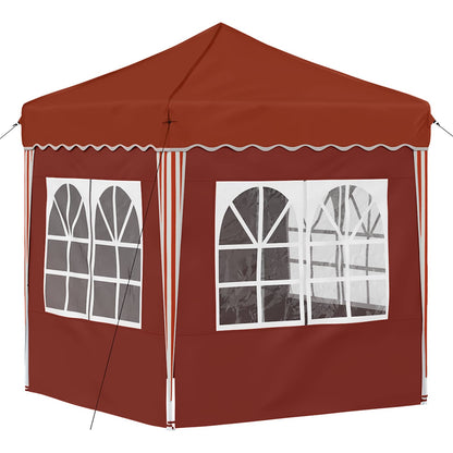 vidaXL Pop-up Party Tent 195 x 195 x 245 cm Terracotta Oxford Fabric