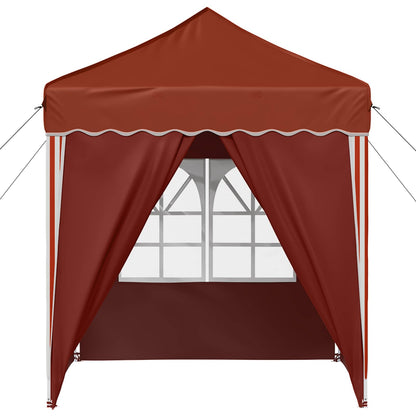 vidaXL Pop-up Party Tent 195 x 195 x 245 cm Terracotta Oxford Fabric