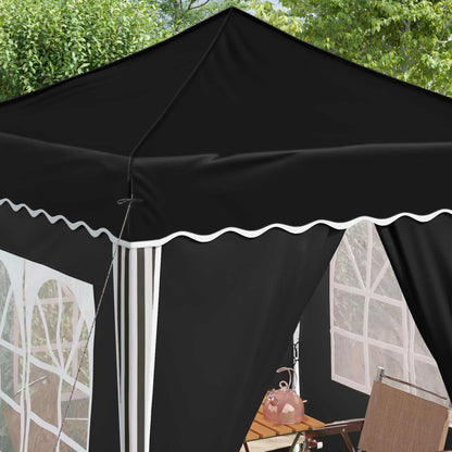 vidaXL Pop-up Party Tent 195 x 195 x 245 cm Black Oxford Fabric