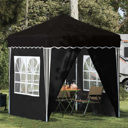 vidaXL Pop-up Party Tent 195 x 195 x 245 cm Black Oxford Fabric