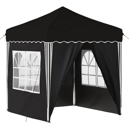 vidaXL Pop-up Party Tent 195 x 195 x 245 cm Black Oxford Fabric