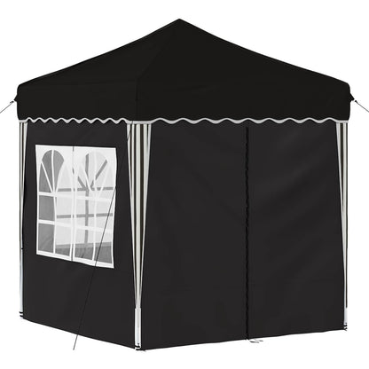 vidaXL Pop-up Party Tent 195 x 195 x 245 cm Black Oxford Fabric
