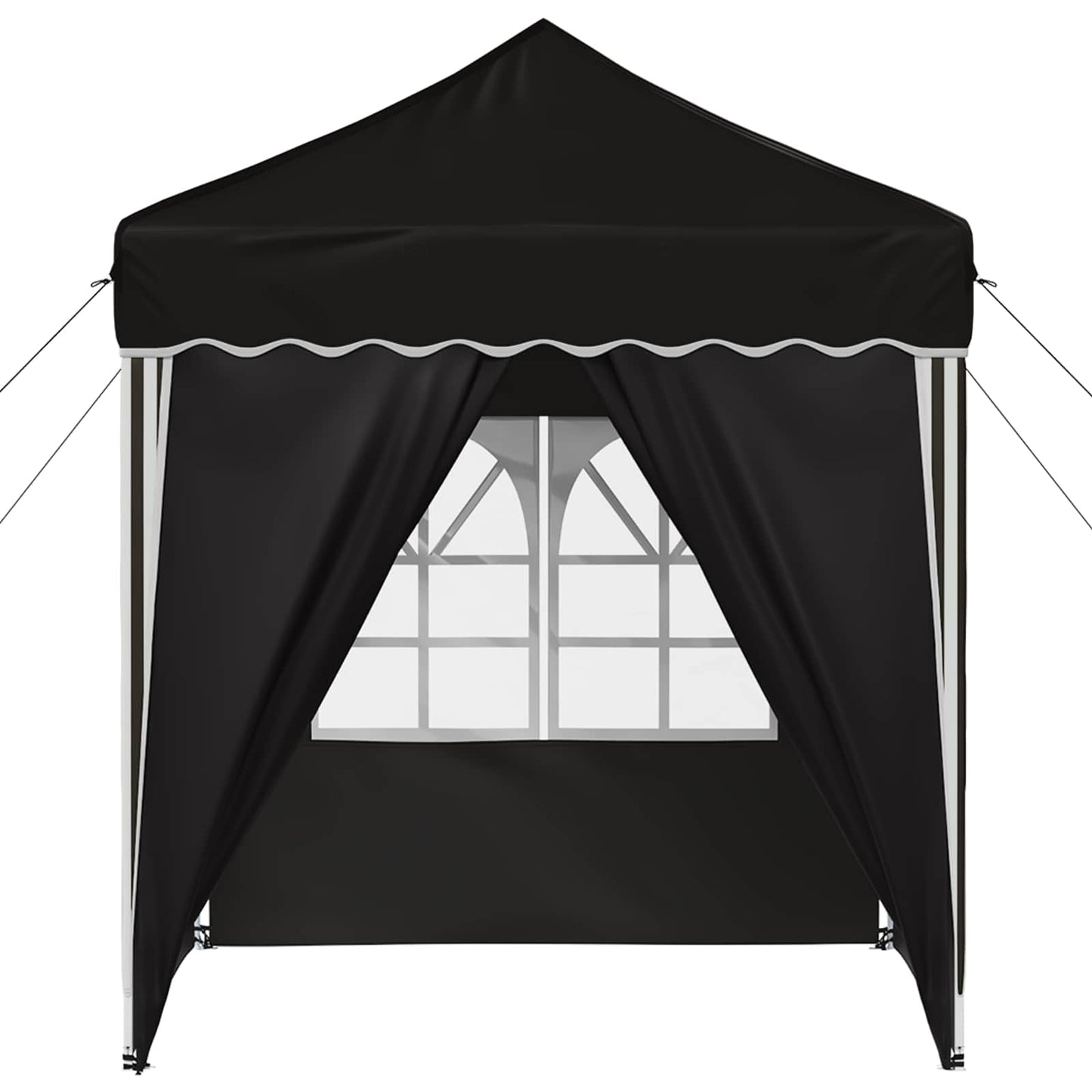 vidaXL Pop-up Party Tent 195 x 195 x 245 cm Black Oxford Fabric