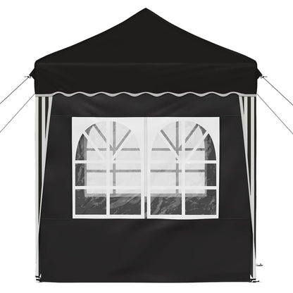 vidaXL Pop-up Party Tent 195 x 195 x 245 cm Black Oxford Fabric